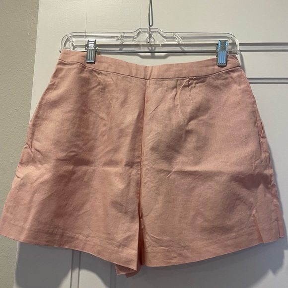 ASOS Size 6 Pink Linen Shorts - Picture 2 of 3